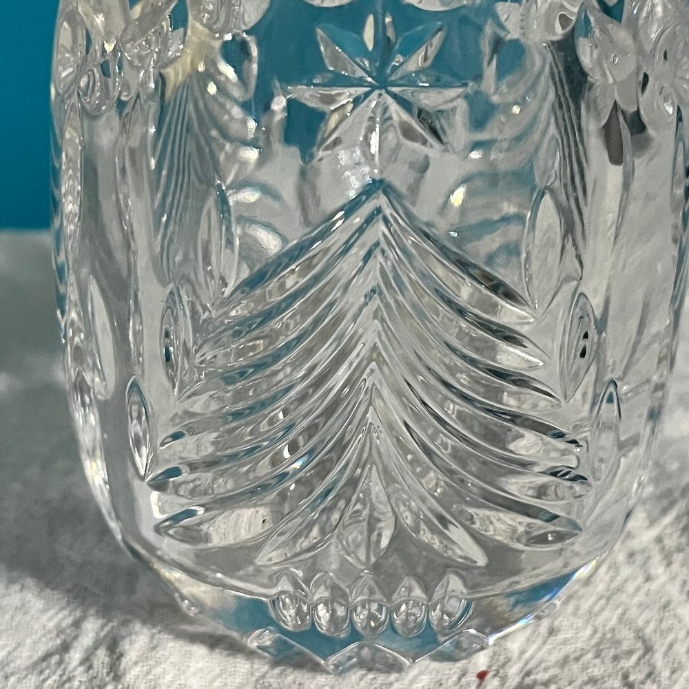 Vintage Mikasa Crystal Old Fashioned Christmas Tree Votive, Votive Candleholder - Picture 4 of 7